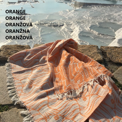 Plážová osuška 90x170 cm Trol rybičky oranžová Plážová osuška 90x170 cm Trol rybičky oranžová