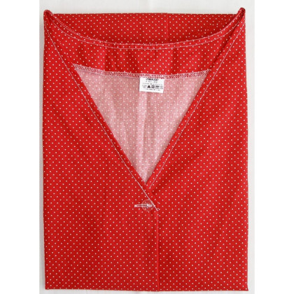 Kuchynská ZÁSTERA šatová dlhá, bavlna 22 červená