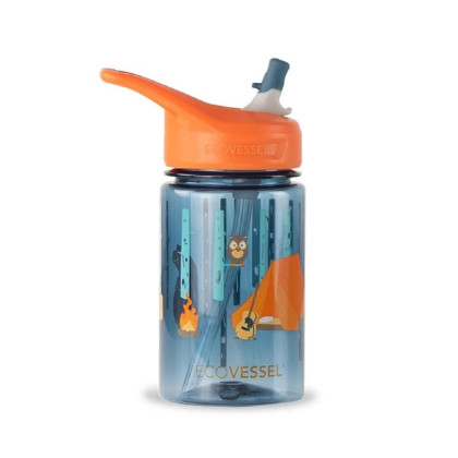 Detská plastová fľaša so slamkou SPLASH 355 ml - CAMPING Detská plastová fľaša so slamkou SPLASH 355 ml - CAMPING