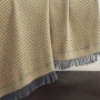 Jemný tkaný prehoz na pohovku aj posteľ ELITE horčicový 170x240 cm