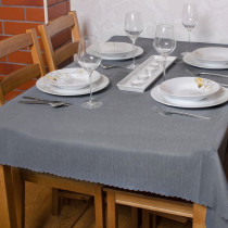 Teflónový obrus UNI tmavosivý 3789