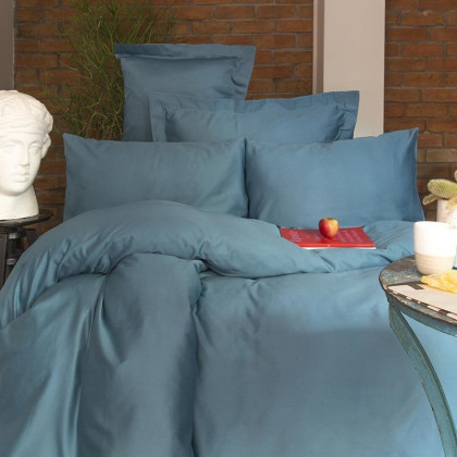Saténové obliečky ISSIMO - SIMPLY 200x220 cm BLUE