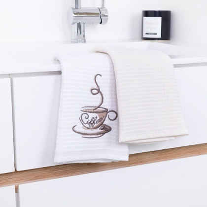 Kuchynské utierky vaflové - Coffee Kuchynské utierky vaflové - Coffee