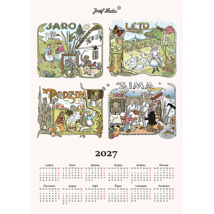 Kalendár 2027 - Jozef Lada kuchynská utierka
