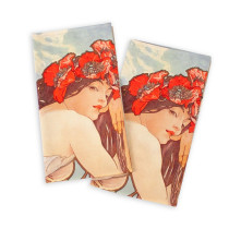 ALFONS MUCHA kuchynské utierky Summer