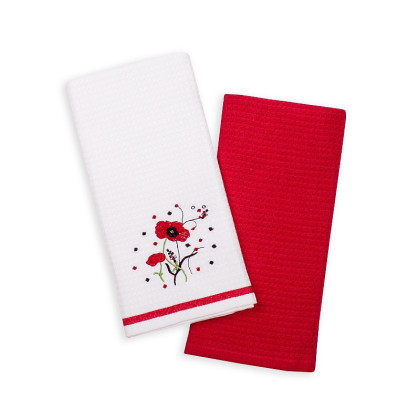 Kuchynské utierky vaflové - Vlčie maky