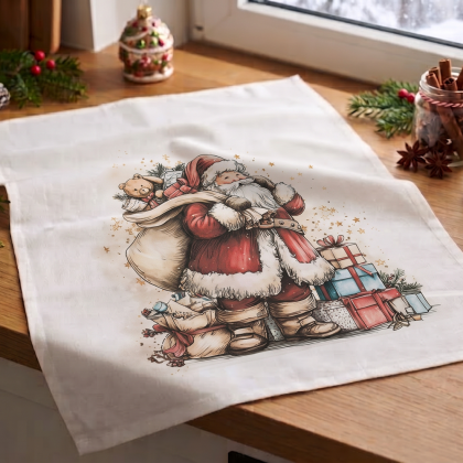 Vianočná bavlnená utierka 26/07 Santa