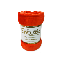 Deka Entuzia - mikroflanel- tmavooranžová