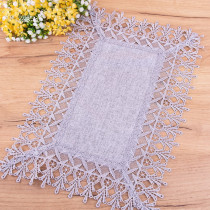 Bavlnený behúň, stredový obrus 35x70 cm sivý 555