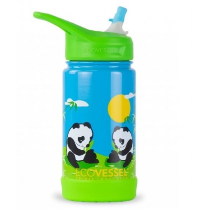 Detská termofľaša Eco Vessel FROST so sklápacím sosákom 350 ml - PANDA
