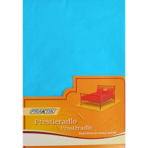 Bavlnené klasické prestieradlo tyrkysové s gumičkou