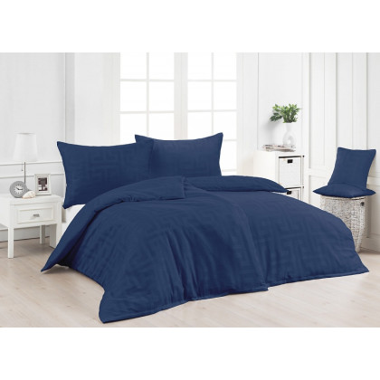 Posteľné obliečky damaškové Louvre Marine