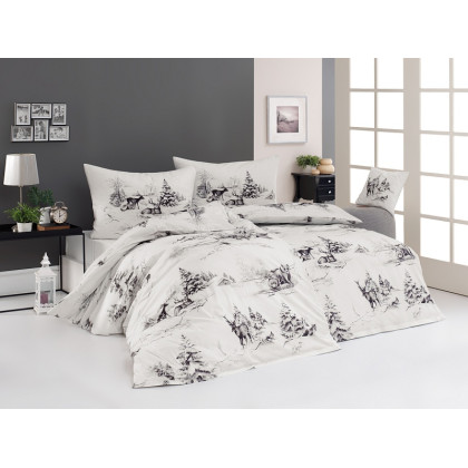 Posteľné návliečky digitál Novel, zimná príroda, 