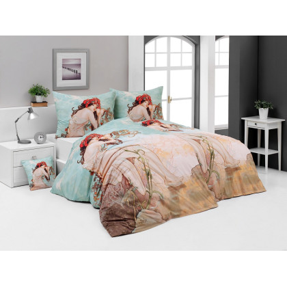 Posteľné návliečky digitál Alfons Mucha Summer