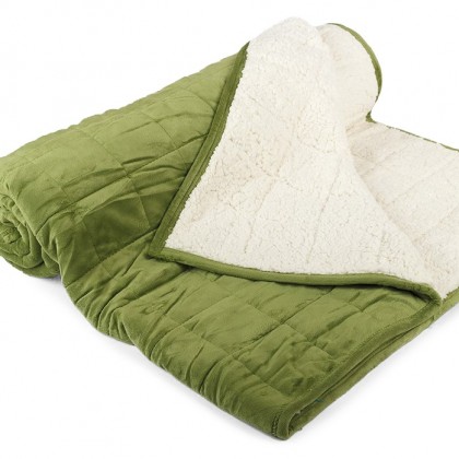 Teplá deka SLEEP WELL ovečka prešívaná  kiwi