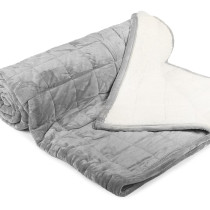 Teplá deka SLEEP WELL ovečka prešívaná svetlo sivá Teplá deka SLEEP WELL ovečka prešívaná svetlo sivá