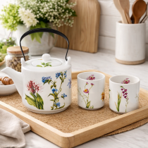 Súprava čajník, 2 ks šálky Farby prírody 0,6l/2x0,12l