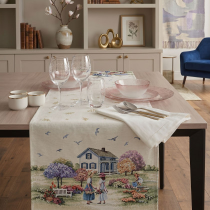 Gobelínový behúň - šerpa 1185 leto na vidieku