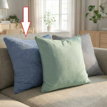 Jemná obliečka na vankúš NILO 45x45 cm - modrá žinilka