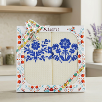 Kuchynské utierky 2ks v darčekovom balení s ľudovým motívom 169