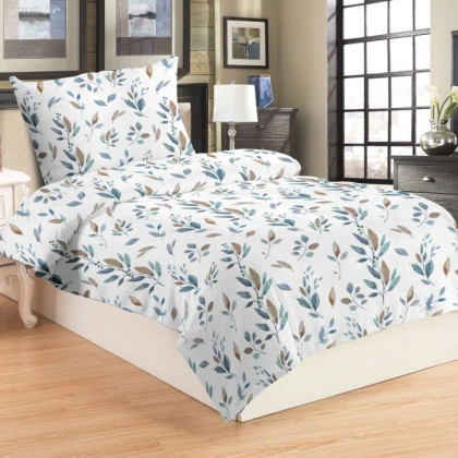 Posteľné obliečky mikroplyš Vetvičky modré