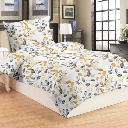 Posteľné obliečky mikroplyš MIKRO KATE žlté