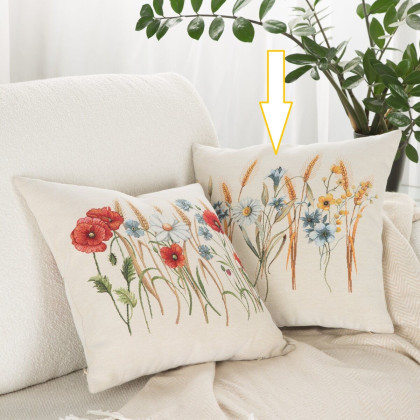 Dekoračná obliečka žinilková 61 poľné kvety