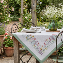 Obrus 90x90 cm SUMMER 09 s tlačeným motívom rozkvitnutých kvetov