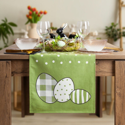 Veľkonočný jarný behúň - šerpa - vajíčka