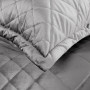 Zamatový glamour prehoz - paplón 200x220 cm RIA 6 svetlosivý