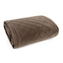 Zamatový glamour prehoz - paplón 170x210 cm RIA 6 hnedý