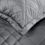 Zamatový glamour prehoz - paplón 200x220 cm RIA 6 tmavosivý