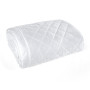 Zamatový glamour prehoz - paplón 170x210 cm RIA 6 biely