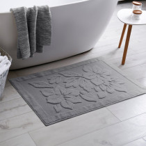 Kúpeľnová froté predložka ROSE sivá 60x95 cm
