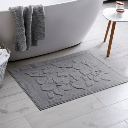 Kúpeľnová froté predložka ROSE sivá 60x95 cm