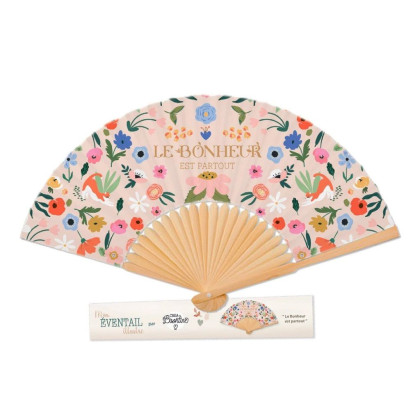 Dizajnový vejár Šťastie je všade (Le bonheur est partout)