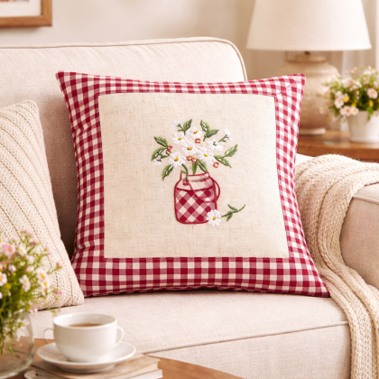 Vyšívaná obliečka na vankúš 5363