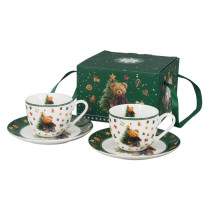 Porcelánový set hrnčekov pre dvoch Teddy 0,11 l. Porcelánový set hrnčekov pre dvoch Teddy 0,11 l.