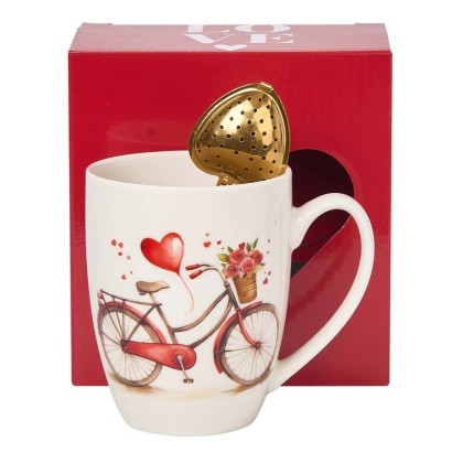 Hrnček so sitkom Bike 0,36l porcelán Hrnček so sitkom Bike 0,36l porcelán