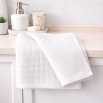 Pracovný vaflový uterák biely