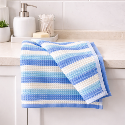 Pracovný vaflový uterák zelený 05