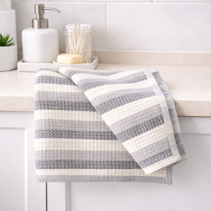 Pracovný vaflový uterák sivá