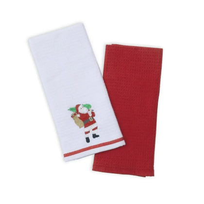 Vianočné vyšívané utierky - Santa vianočné 