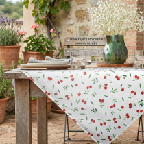 Vodoodpudivý obrus Cherry 85x85 cm s čerešničkami