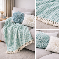 Hygge doma: vaflové prehozy a kvetové vankúše | EVENIT