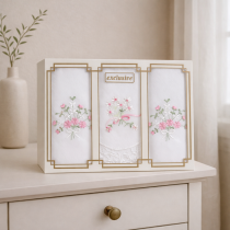 Dámske vreckovky vyšívané 3 ks biele 64