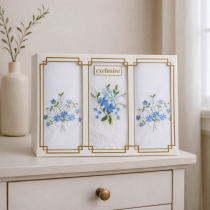 Dámske vreckovky vyšívané 3 ks biele 76