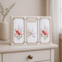 Dámske vreckovky vyšívané 3 ks biele 93