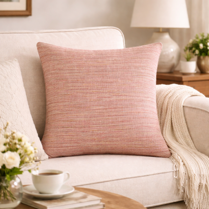 Dekoračná obliečka  88-8 ružová - melír