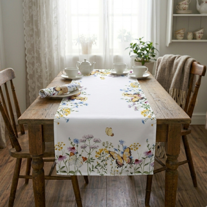 Jemná šerpa - behúň s s potlačou 362, 40x90 cm